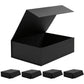 Easy Attached Foldable Cardboard Gift Box for Holiday Packaging-Black
