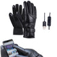 Heated Motorcycle Gloves USB Powered Winter Touchscreen Hand Warmers