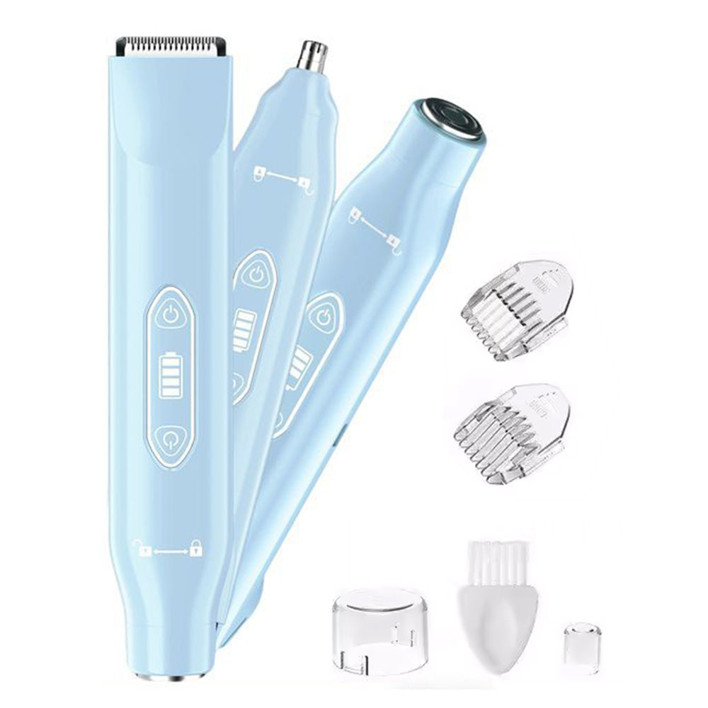 3-in-1 Electric Shaver Nose Hair Trimmer for Face Body Bikini Underarm and Legs