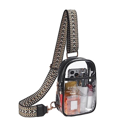 Clear Stadium Approved Crossbody Bag Stylish Chest Bag
