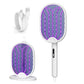 Foldable Electric Mosquito Swatter with Charging Base Station Mosquito Zapper Fly Killer Rechargeable Bug Zapper