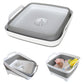 Collapsible Dish Basin with Drain Plug Portable RV Camping Sink