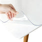 Clear PVC Tablecloth Protector Water-Resistant Oil-Proof Stain-Resistant Wipe Clean