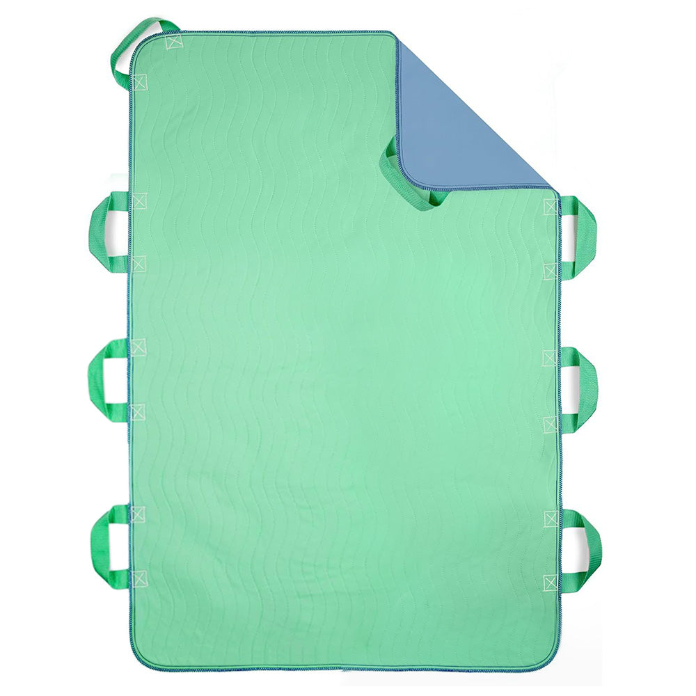 Absorbent Bed Pad Washable and Leak-Proof with 8 Handles