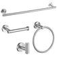4 Pcs Bathroom Hardware Set Stainless Steel Wall Mounted Accessories