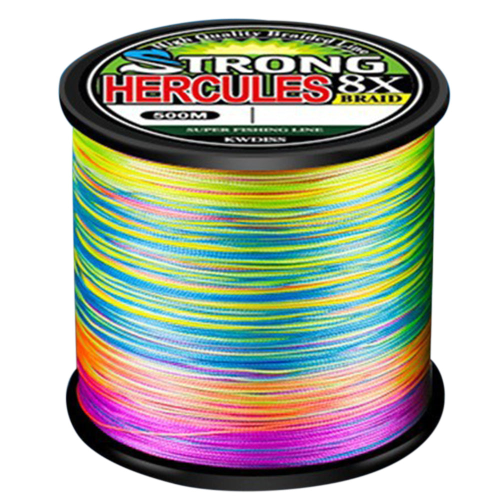 500m Multicolor PE Braided Fishing Line 8 Strands Braid Fishing Line