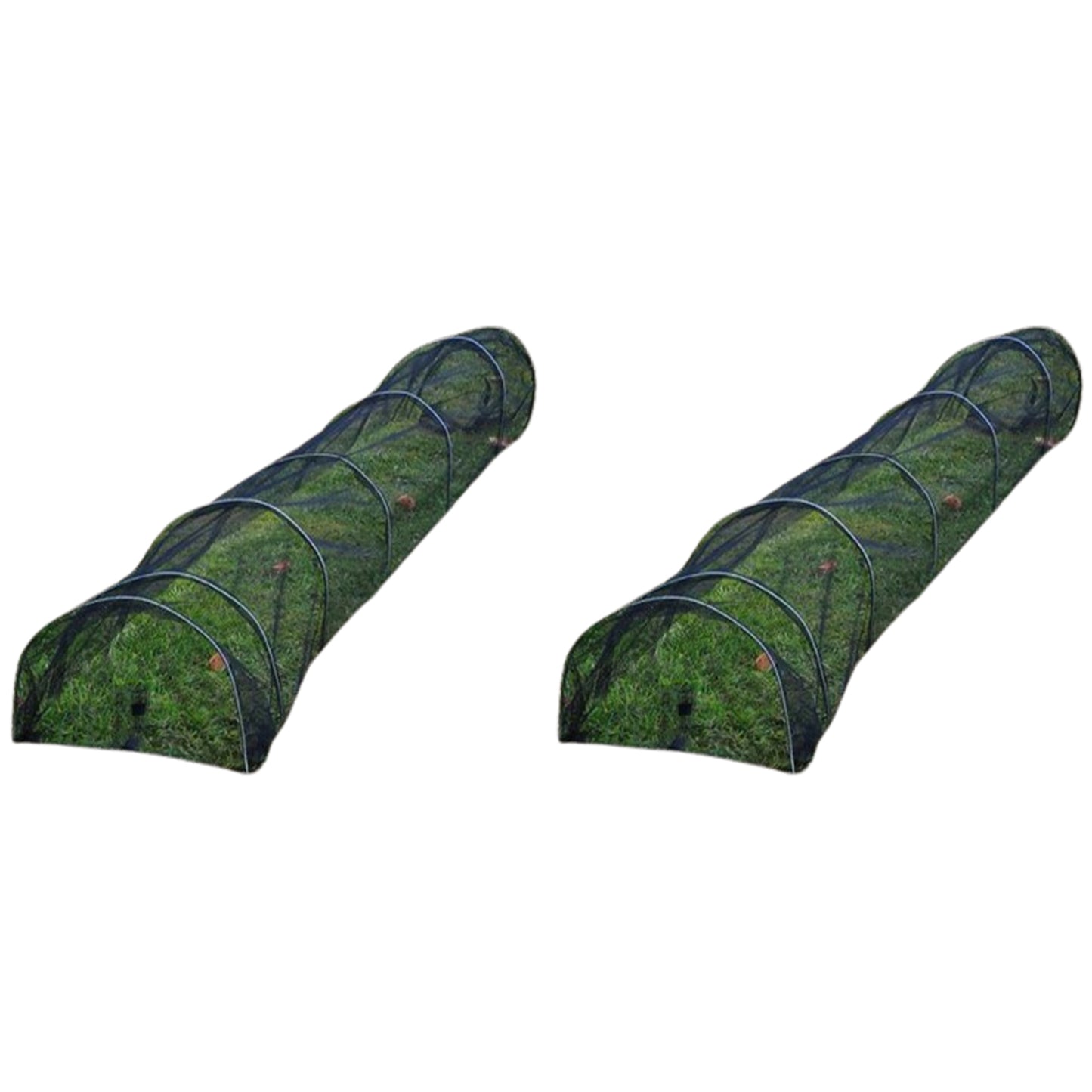 2Pcs Black Grow Tunnel Net Mesh Plant Cover