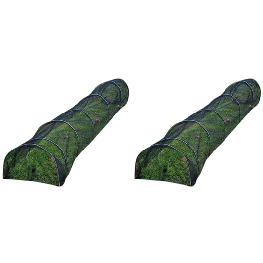 2Pcs Black Grow Tunnel Net Mesh Plant Cover