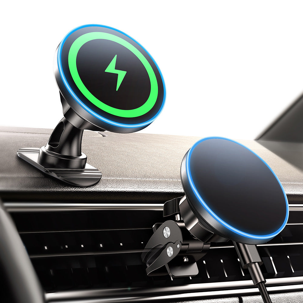 Magsecurity Wireless Charger Car Mount Phone Holder for iPhone 12-16 Series
