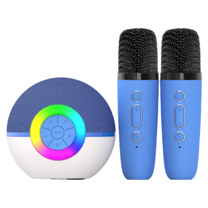 Karaoke Machine Portable Bluetooth Speaker With 2 Wireless Microphones