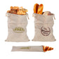 8Pcs Linen Bread Bags Reusable Drawstring Bag