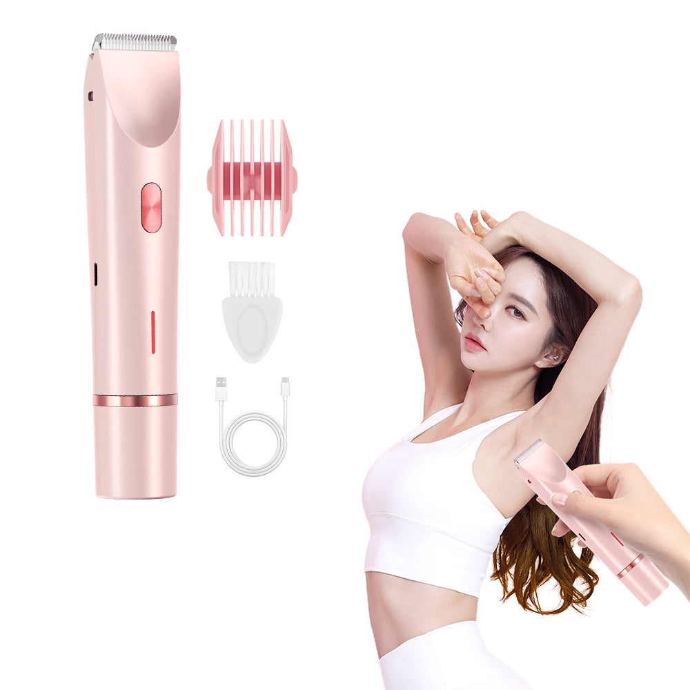 Dual Head Women Body Shaver Bikini Trimmer USB Rechargeable Hair Razor