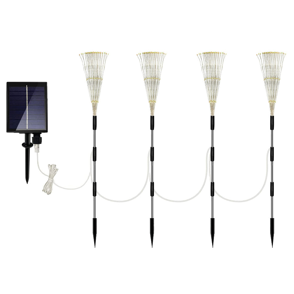 4-In-1 LED Solar Firework Garden Lights Outdoor Path Lawn Decor Lamp