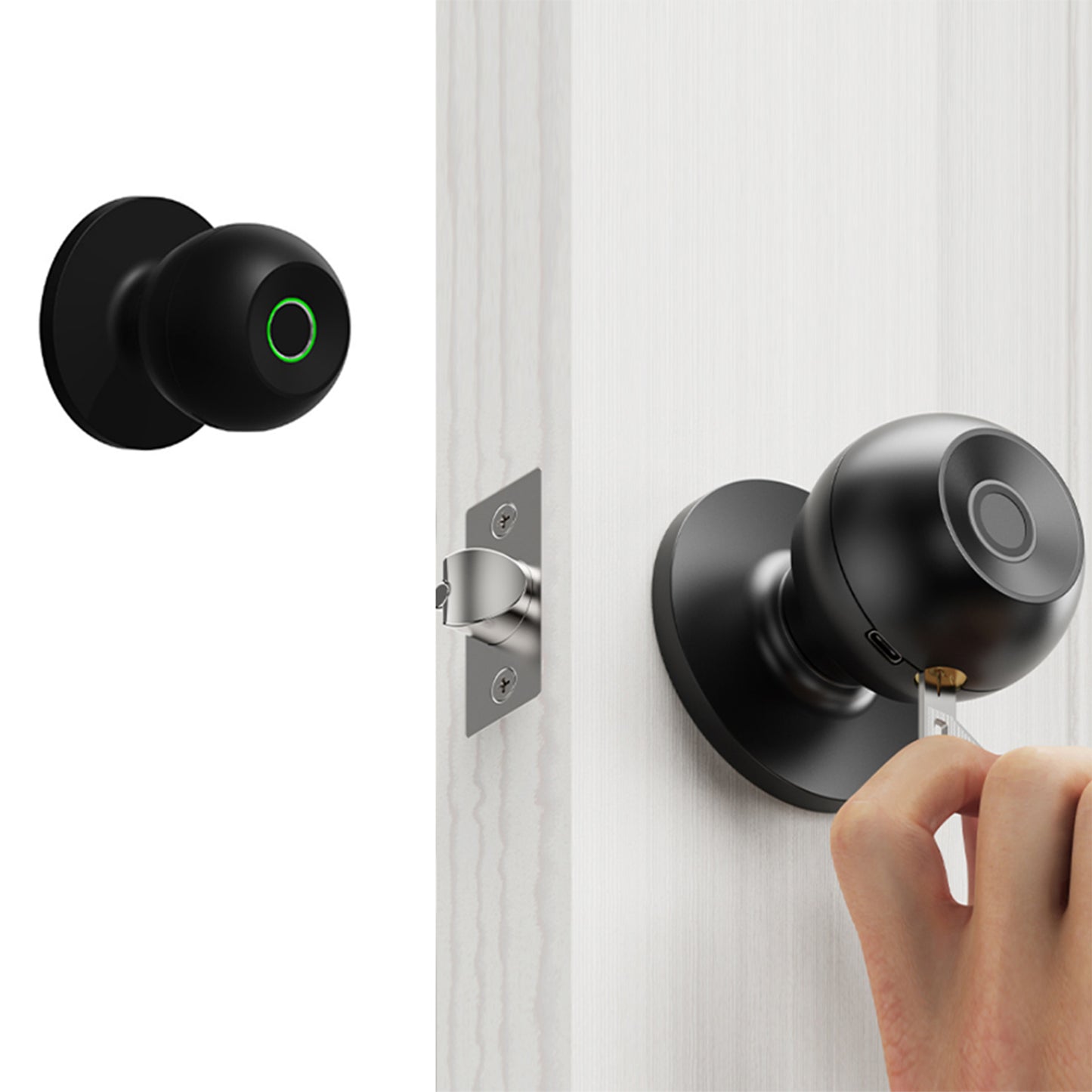 Smart Bluetooth Thumbprint Door Knob Lock
