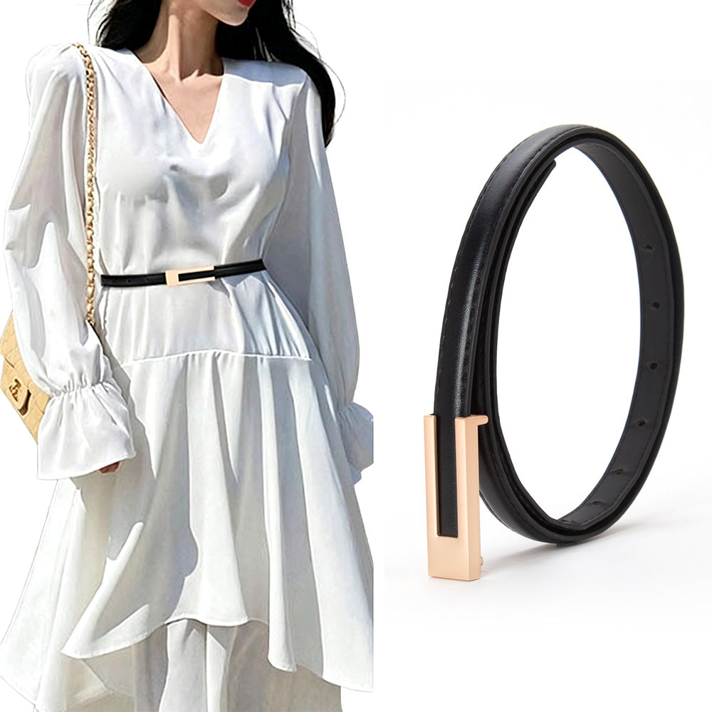 Vintage Womens PU Leather Casual Belt for 72 to 94cm Waist
