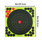50Pcs 20CM Shooting Targets Splatter Paper Self-Adhesive Paper Reactive Splatter Target Sticker