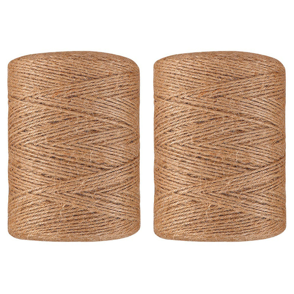 Natural Jute Twine String for Crafting Gardening Gift Wrapping Macrame DIY Home Decor