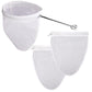 Reusable Mesh Filter Bags with Stainless Steel Handle Frame for Nut Milk Coffee