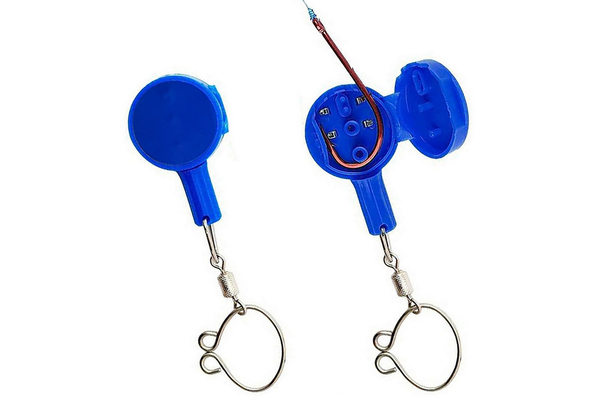 4pcs Fishing Knot Tying Tool with Hook Storage Line Cutter Quick Knot Tier