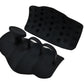 Anti-Slip Workout Grips Ergonomic Silicone Hand Guard Grips for Palm Protection-Black