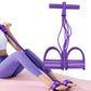 Foot Leg Pedal Resistance Band Puller Rope 6 Tube Pedal Ankle Exercise