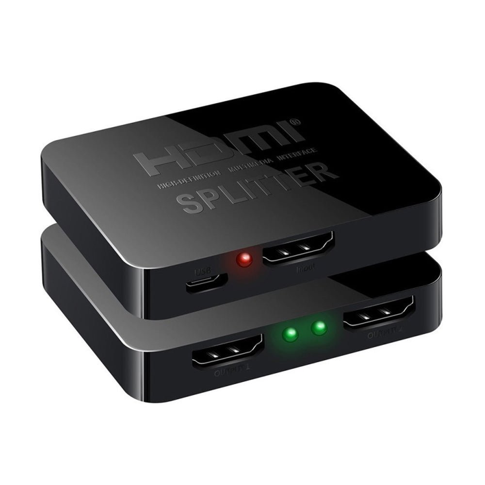 HDMI Splitter 1 In 2 Out Supports 4K 30Hz for TV Projector PS5 and Xbox Home Office