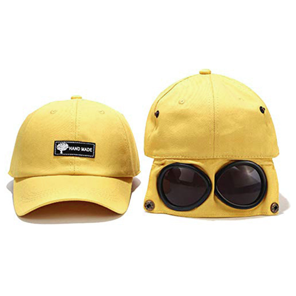 Two in One Adjustable Cotton Blend Eye Shade Baseball Cap