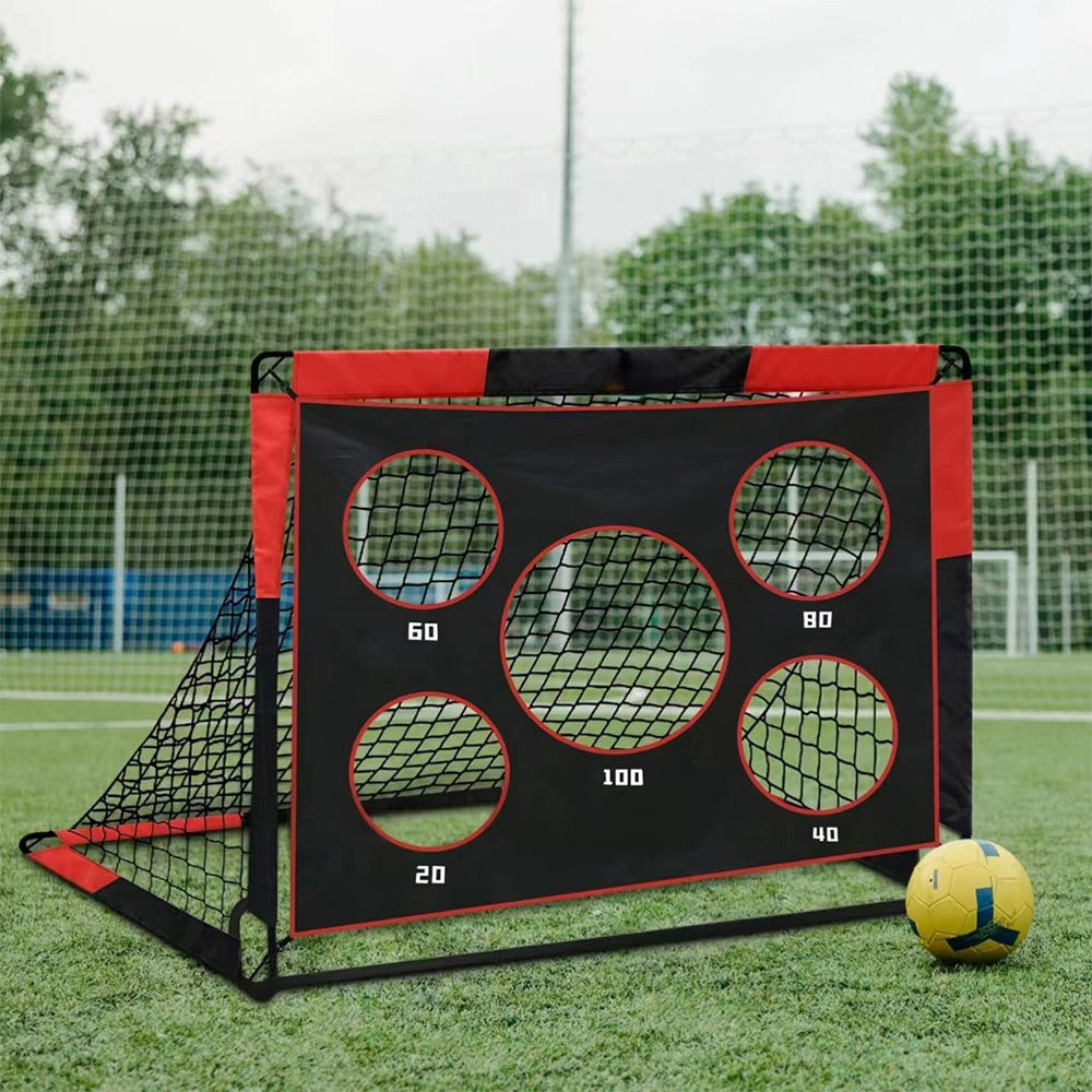 Soccer Goal Set for Backyard Portable Pop Up Soccer Nets with Target Panel