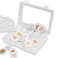200Pcs Plastic Coin Capsules with Storage Box and Foam Gasket