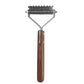 Large 2-Sided Undercoat Rake For Dogs And Cats Pet Grooming Brush Dematting Comb