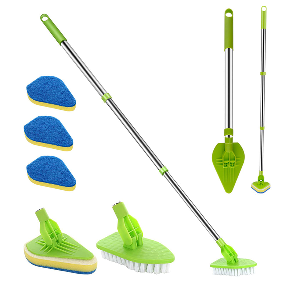 Adjustable Long Handle Floor Brush Cleaning Brush Tub and Tile Scrub Brush