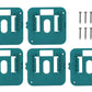 5Pcs Wall Mounted Battery Holders Compatible with Makita 18V Batteries