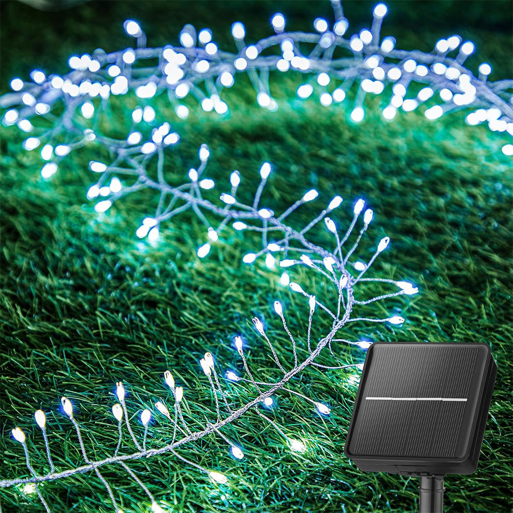 Solar String Lights Outdoor Waterproof Fairy Lights for Patio Balcony-Style 2