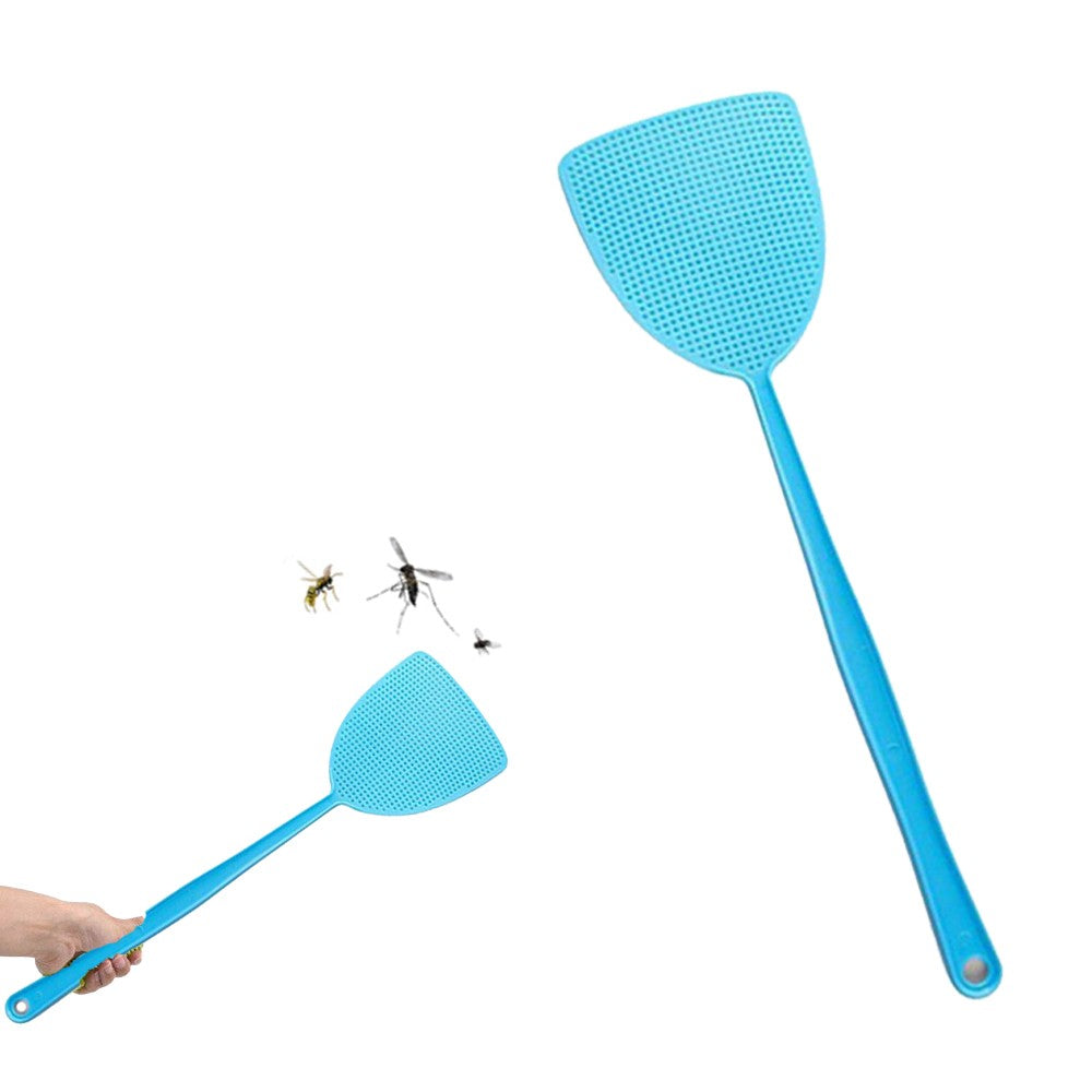 6Pcs Plastic Manual Fly Swatter with Long Handle