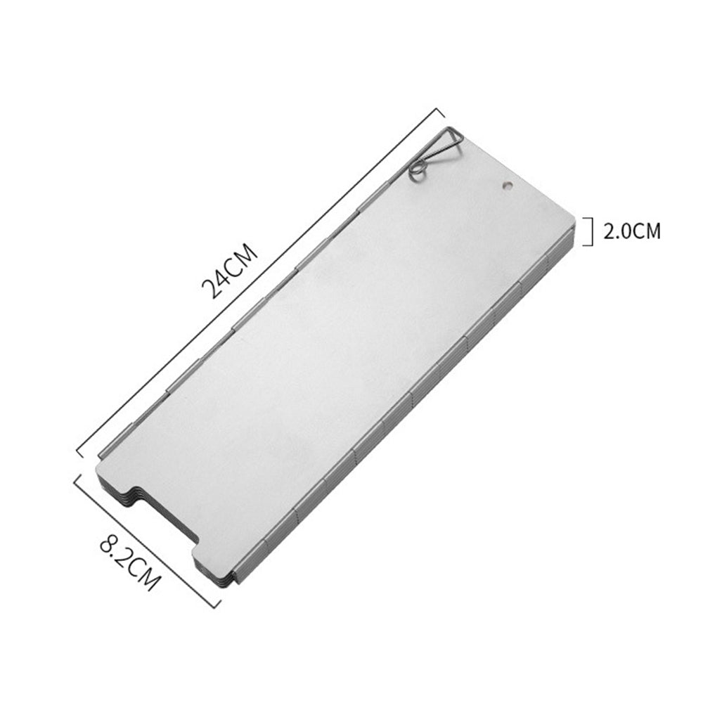 Folding Aluminum Windshield for Gas Cooker Stove Patio Heater