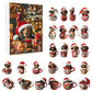 Christmas Countdown Advent Calendar Dog Holiday Collectible Hanging Ornament