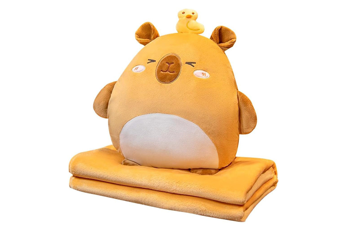2-In-1 Cartoon Plushie Pillow Blanket