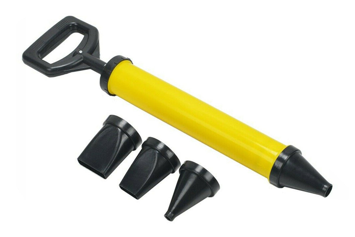Grout Mortar Gun Syringe Pointing Grouting Tool with 4 Nozzles for Paving and Sealing