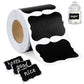 300 Water-Resistant Chalkboard Label Stickers for Kitchen and Jars