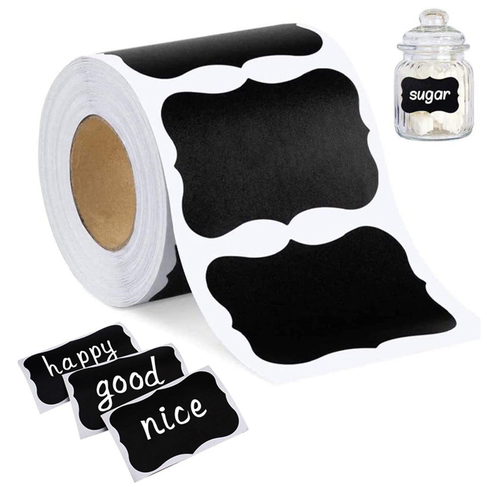 300 Water-Resistant Chalkboard Label Stickers for Kitchen and Jars