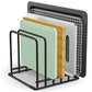 5 Slot Kitchen Organizer Rack Dish and Cutting Board Holder for Cabinet Countertop Pantry
