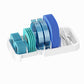 Expandable Food Container Lid Organizer with Adjustable Dividers