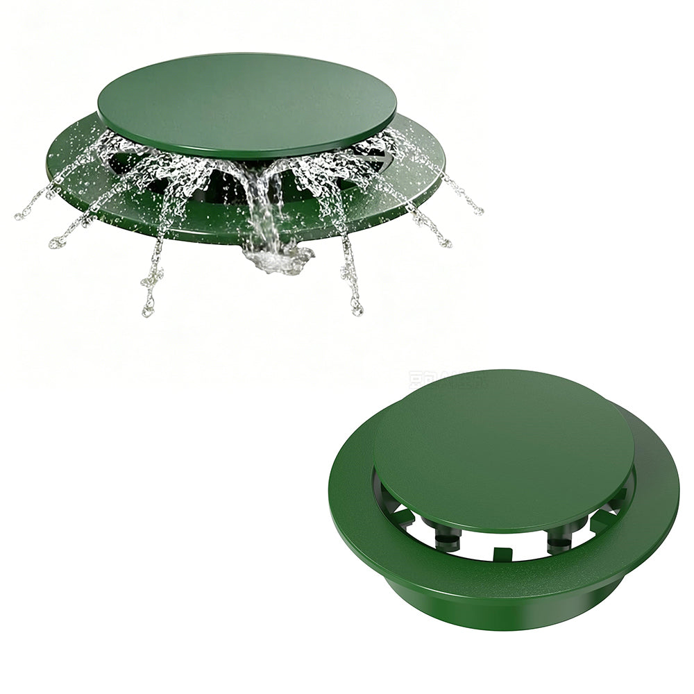 Pop Up Drainage Emitter Dual-Rod Outdoor Drain Cover for Yard Outlets