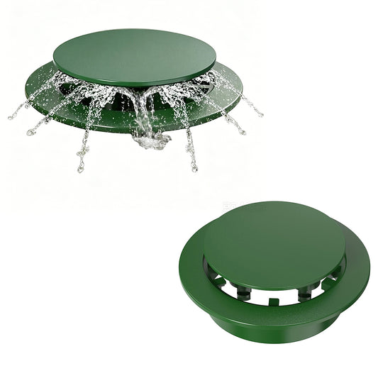 Pop Up Drainage Emitter Dual-Rod Outdoor Drain Cover for Yard Outlets