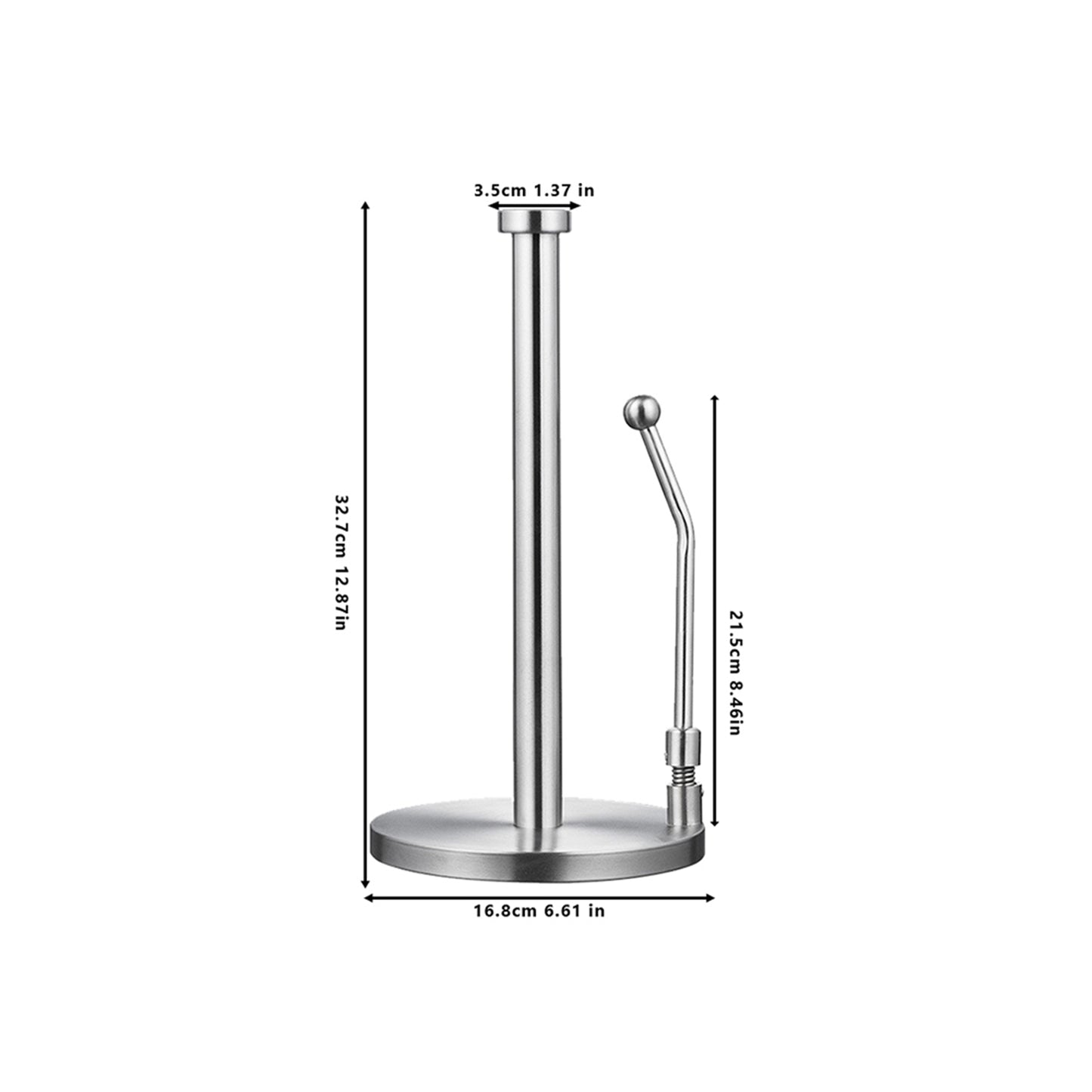 Freestanding Stainless Steel Roll Paper Stand-Regular