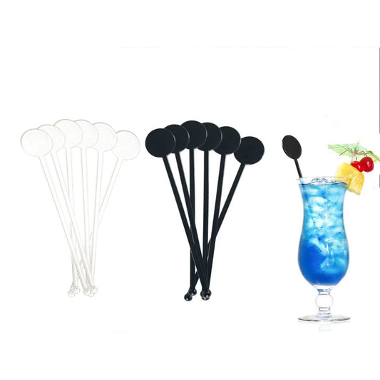 80Pcs Plastic Disc Twizzlers Stirrer Sticks