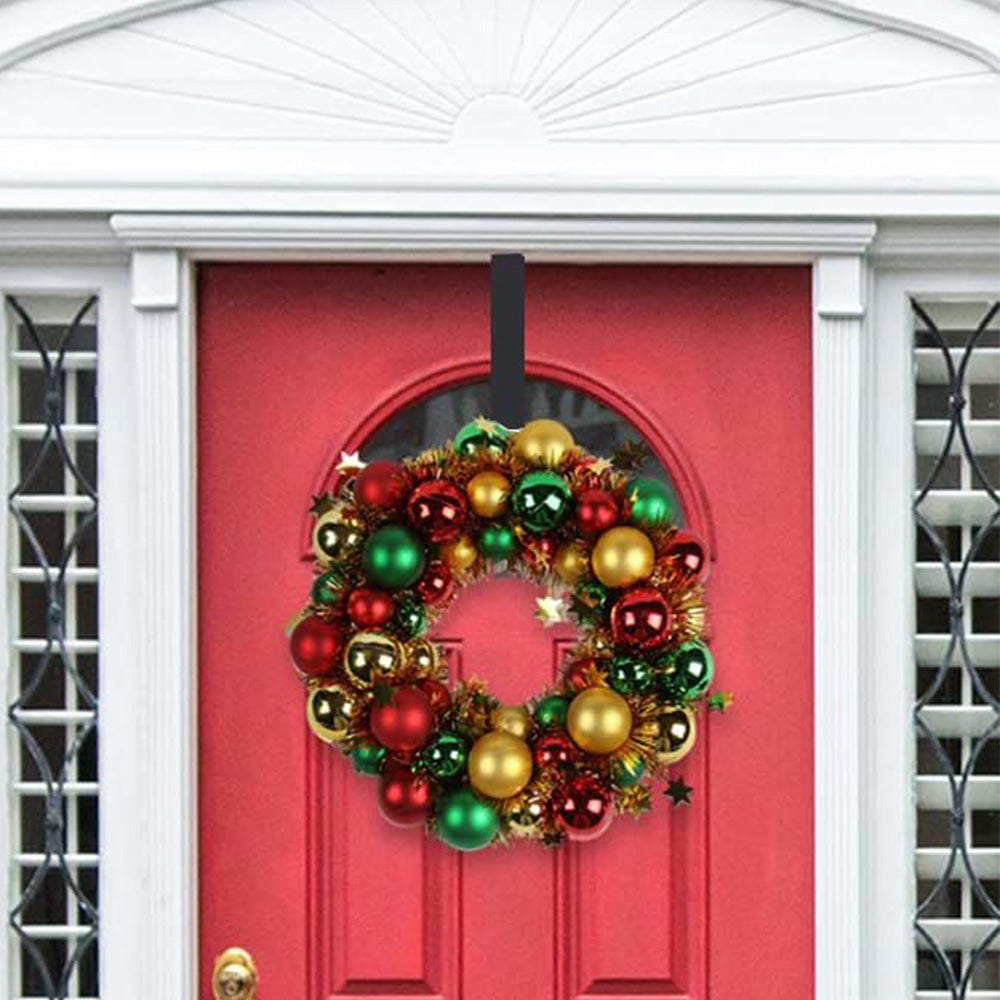 Adjustable Over The Door Wreath Hook Hanger for Christmas Wreath Decoration