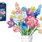 888PCS Botanical Collection Building Block Toy Flower Bouquet Building Set