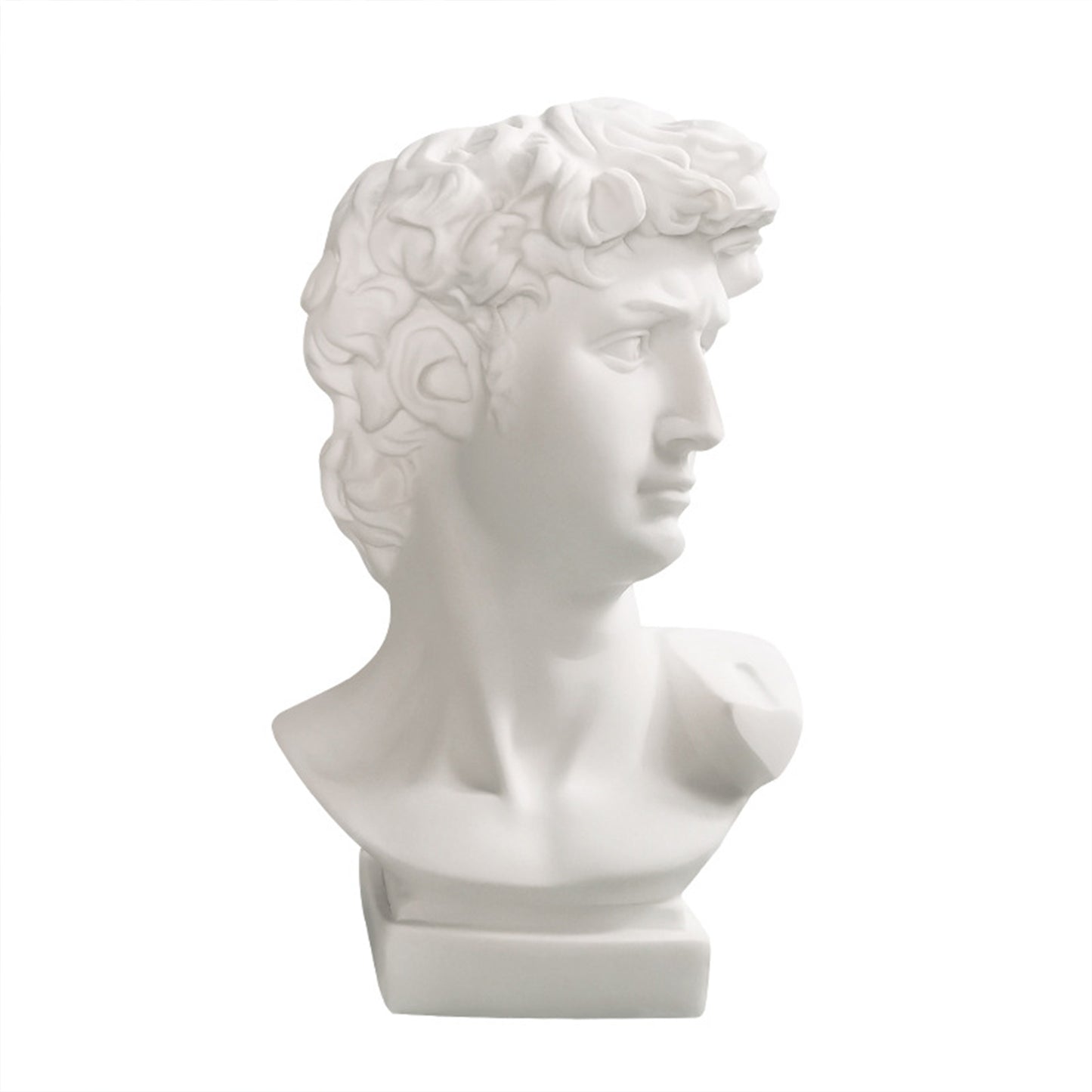 Resin Creative Human Head Sculpture Makeup Brush Storage Box Flower Pot Pen Holder