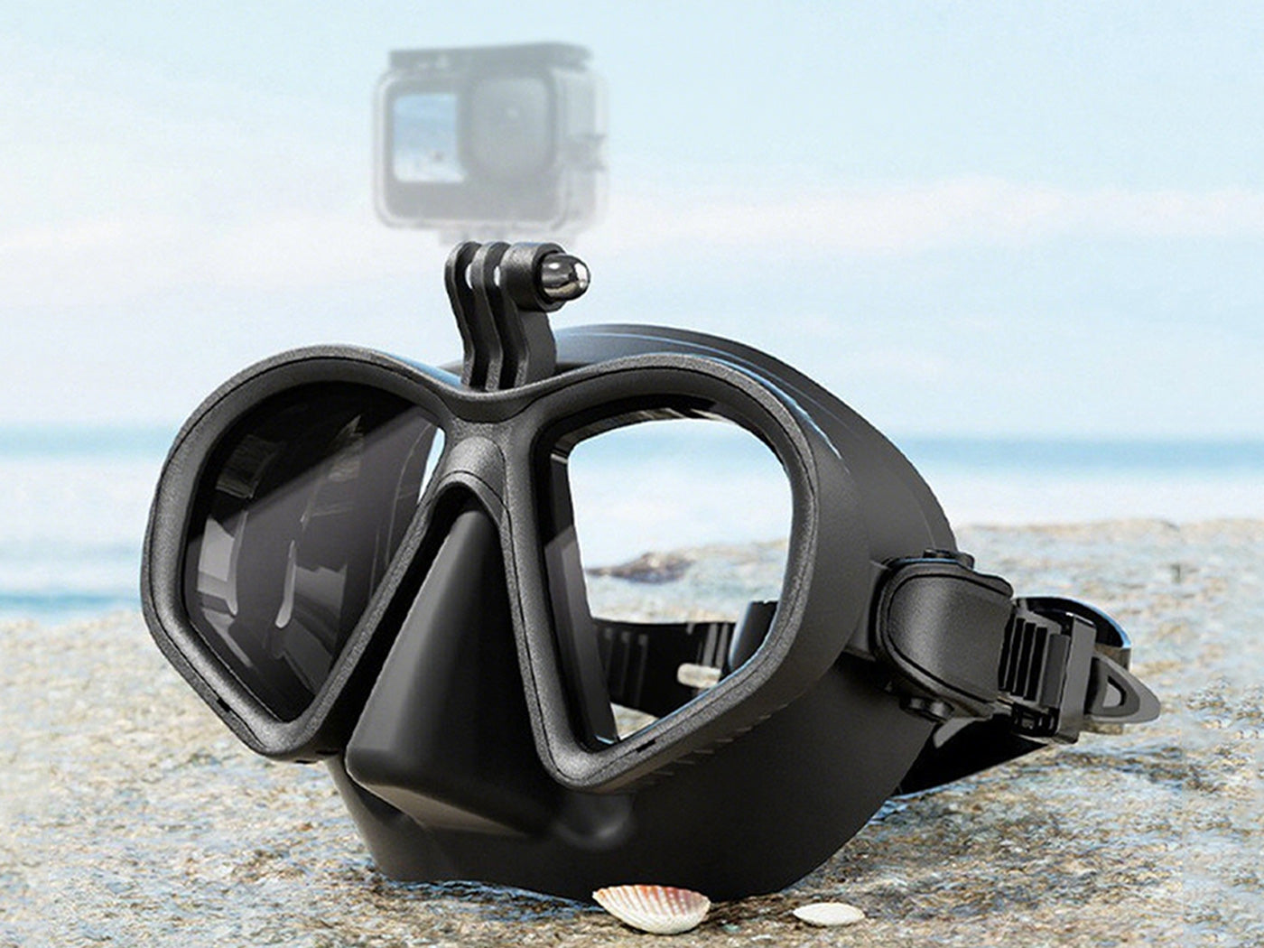 Swimming Goggles Diving Snorkeling Dive Glasses with GoPro Bracket